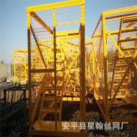 桥梁基坑上下施工通道安全爬梯笼 路桥建筑地铁安全梯笼 梯笼围栏