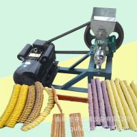 山西空心月牙弯管玉米膨化机多功能自动麻花机价格 江米棍机