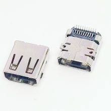 Micro HDMI D Type 19Pinĸ ȫʽSMT 90 ˫Ƭ 7.5mm