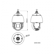 海康 DS-2DE7430IW-A(T5) E系列400万像素7寸30倍红外智能球机