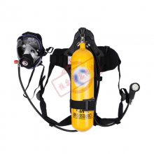 钢瓶呼吸器硅胶全面罩正压式空气呼吸器船用呼吸器（5L 6L）