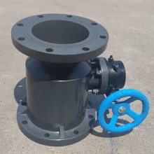 PE涡轮球阀 Q341F-10S DN50 塑料蜗轮法兰球阀 PE涡轮全塑防腐阀门PE球阀