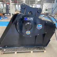 挖掘机液压鄂式破碎斗 垃圾处理粉碎斗混凝土岩石粉碎制沙机