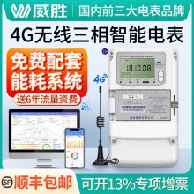 三相4G无线电表 长沙威胜三相四线智能电能表 免费配抄表系统