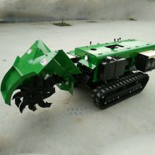 启硕自走式开沟施肥回填机 果园管理机 履带式遥控型开沟施肥机