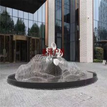 专业定制大型金属亮化工程 创意旋转发光金属雕塑 户外广场景观厂家定制香港西城