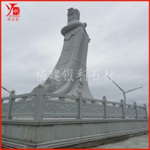 石雕妈祖花岗岩石材雕刻神像天上圣母天妃娘妈福建工厂定制安装