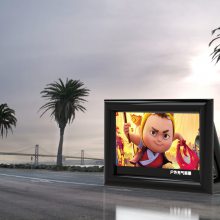 BC500露天电影充气幕，户外电影放映充气幕 充气幕渲染图海边-点亮