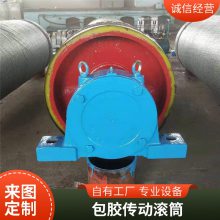 矿山滚筒 聚氨酯滚筒 陶瓷包胶滚筒 辊筒 动力辊筒鑫文浩 量大优惠