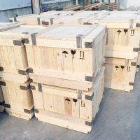 框架木箱定制 出口大型熏蒸实木卡板周转箱 卡扣框架物流包装木箱