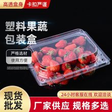 生鲜水果包装盒 超市用塑料水果盒多种规格 PET果蔬盒