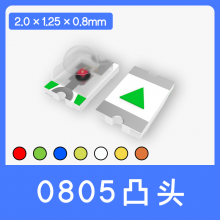 NƬLED 0805-͹^ ߴ2.0*1.25*1.2 Red t  о F(xin)؛