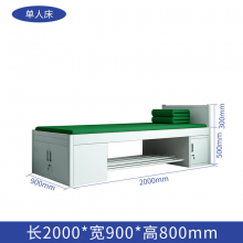 方管双层床 宿舍内务单层床单人铁甲高低床消防单人床