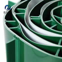 供应供应绿色PVC输送带 加挡板 耐磨防滑 环形输送带