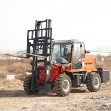 地下室矿井专用车国三环保岳工重工加重型四驱越野叉车大吨位