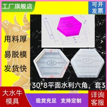 六角护坡砖模具正六棱块模具空心六角砖实心六角砖塑料模具凹凸面六角砖模具