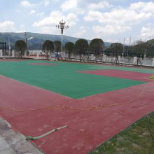 供应塑胶篮球场材料EPDM防滑地垫球场面层地板