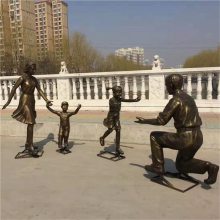 玻璃钢公园人像雕塑 景观小品雕塑 恒创雕塑景观人物厂家