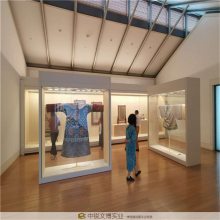 超白夹胶钢化玻璃博物馆展柜 冷轧钢板展览柜定制