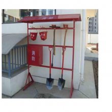 消防工具架微型消防站消防器材放置展示柜 双排消防架