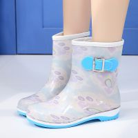 2018夏韩版雨鞋女中筒套鞋春秋时尚水鞋女式果冻雨鞋防水雨靴韩版