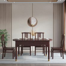 2022新中式实木餐桌 中式实木餐桌图片 厂家定制