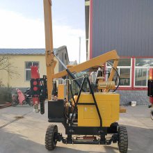 奥莱 高速护栏打桩机 小型围栏打桩设备 940钻孔打桩机器