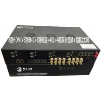 邦联通信4路双向HDMI+4路模拟视频4路双向语音8路电话2路网络