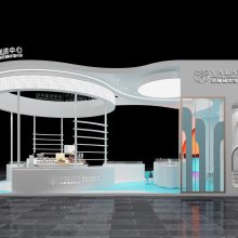上海美博会展台设计搭建，特装展位设计制作，上海美妆展，展览设计制作公司