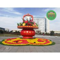 城市形象雕塑价格 天安门广场国庆大型花篮制作厂家