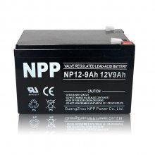 NPP耐普蓄电池NP12-9Ah 12V9AH应急照明 音响设备 警报系统UPS电源