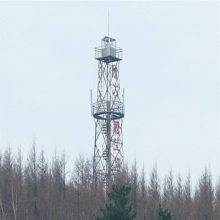 摄像森林防火瞭望塔制造 角钢监控塔生产 厂区预警塔
