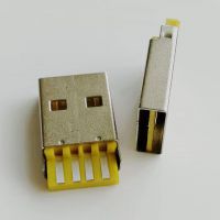 USB 2.0幫ͷ 4P 180Ⱥʽ Ƚ/ƽ/׽/ڽ L=20.1mm A