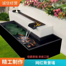 中式庭院石浮雕壁画装饰青石仿古影壁石雕山水花鸟文化景墙