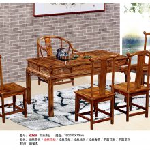 红木茶桌椅组合 红木家具实木茶台 功夫茶几桌椅组合 1.0米茶台 南榆木南康仿古茶台生产厂家 仿古