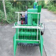 履带式水田割稻机 柴油手扶式电启动水稻联合收割机 油菜脱粒机