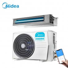 北京美的变频风管机客厅空调 美的大1匹风管机家用中央空调 KFR-26T2W/BP2DN1-iX