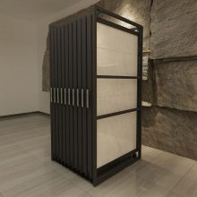 瓷砖冲孔板 陶瓷展示架 展会展厅单板瓷砖架