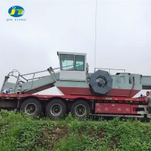 湖北水面水草打捞船 河道景区水葫芦收割船 水面漂浮物收集船