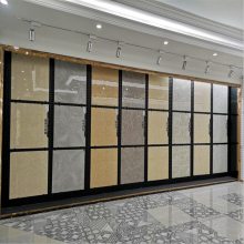 落地式地板砖展示架制作图 瓷砖展架挂钩安装教程 大理石展示架设计