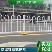 河北安平多款式静电喷涂京式护栏 免维护人行道分离商场隔离栅