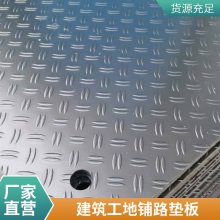 聚乙烯路基板 黑色带防滑纹铺路垫板 建筑工地临时塑料铺路板