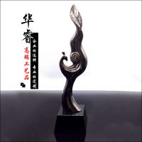 商务用品奖杯定制 凤凰杯水晶合金金属奖杯 可刻字加工