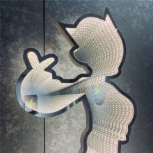 电镀银色茶色半透明镜片 亚克力镜面板汽车改装深渊镜双面镜子