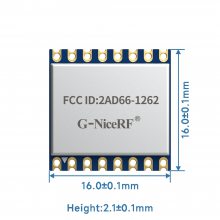 CE/FCC֤ SX1262оƬ 868/915MHz LoRaģ 0.5ppm TCXO ² ***յߵ22dBm(160mW) 