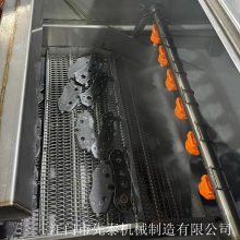 汽车配件清洗机 冲压刹车片超声波除油清洗自动线