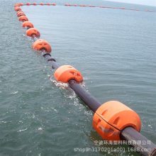 河道清淤工程专用塑料夹管浮漂耐冲击型水上排泥管浮筒