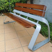 公园椅户外椅体育球场休息长条凳塑木长凳子幼儿园庭院不锈钢铁艺