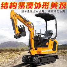 管道挖沟小型挖掘机 1米多宽的小挖机 室内拆除国产型挖机一台