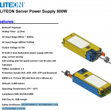 LITEON光宝800W服务器电源原装***